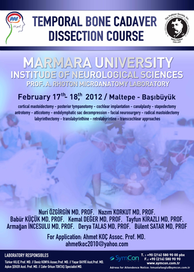 Temporal Bone Cadaver Dissection Course Kulak Burun Bo Az Ve Ba   Basibuyuk 